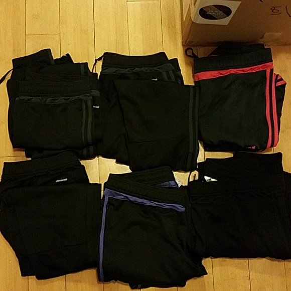 Lot of 6 Adidas Tiro 15 Soccer Pants Size Large Lot of 6 Adidas Tiro 15 Soccer Pants Size Large